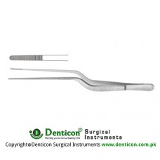 Adson Ear Forcep Bayonet Shaped Stainless Steel, 17.5 cm - 7"